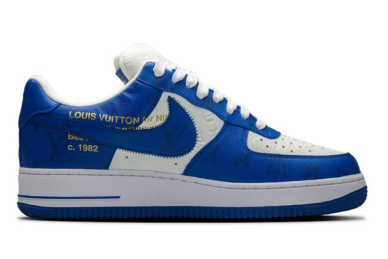 Louis Vuitton x Nike Air Force 1 White Blue